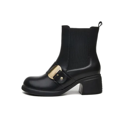 ACESC Short Chelsea Boots 5.6cm Women's Black