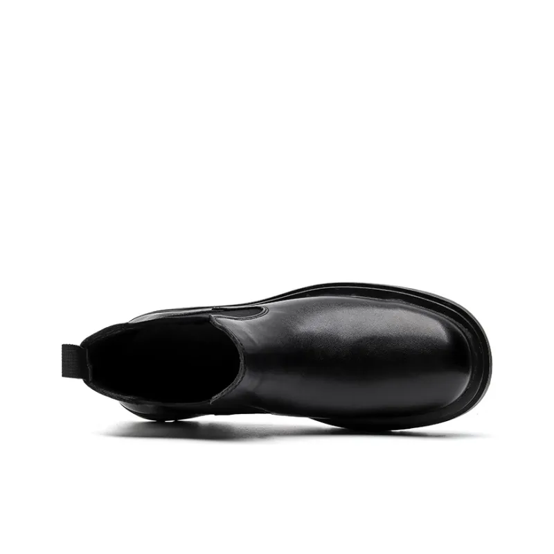 ZUWUDONG Short Chelsea Boots Men's Black-3