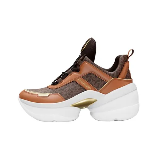 MICHAEL KORS Olympia Low-Top Casual Shoes Women's Brown
