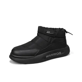 Warrior Warm Cushioning Height Increasing Short Snow Boots Men's Black