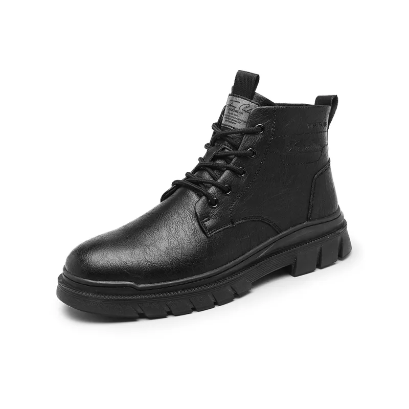 Eminu Martin Boots Men Black, Khaki-1