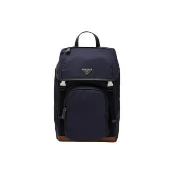 PRADA Re Nylon Recycled Polyamide Backpack Men's Blue