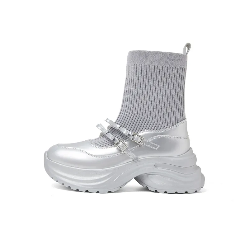 COMELY Ankle Boots Women's Black/Silver-0