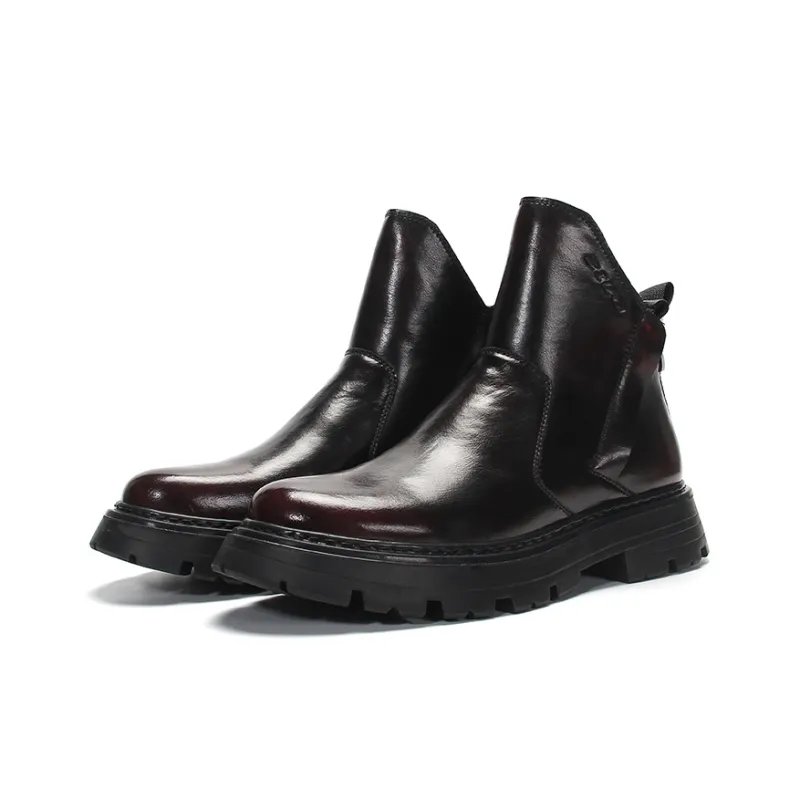 Kemaron Ankle Boots Men's Burgundy-3
