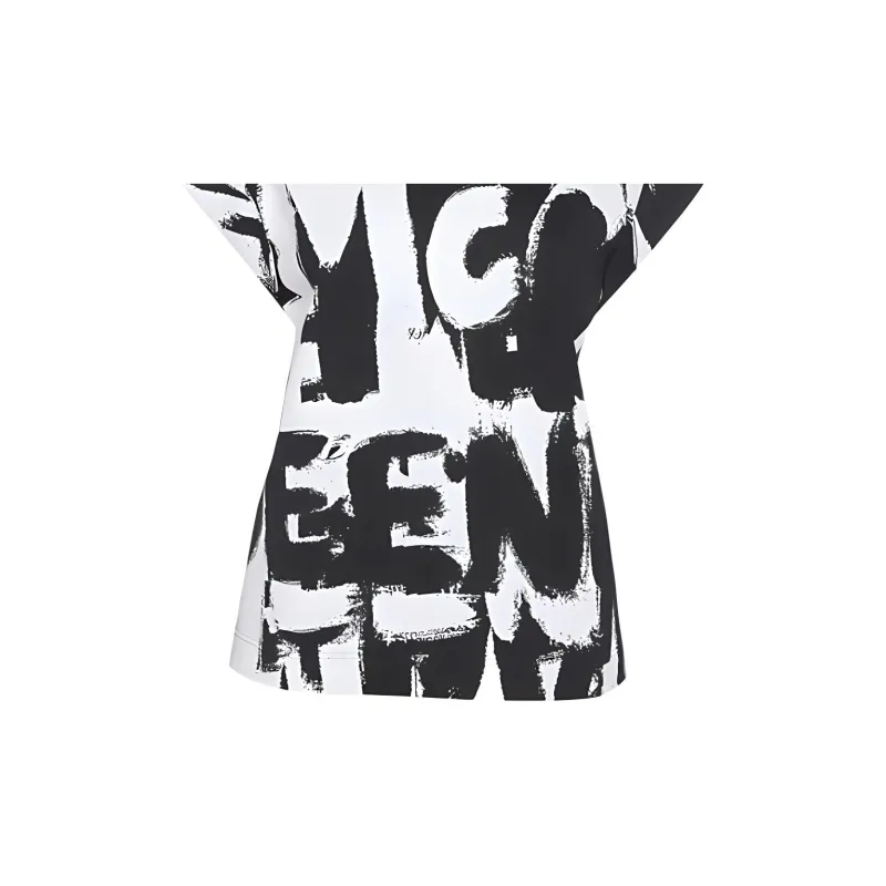 Alexander McQueen T Shirt Women's Black White-3