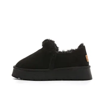 Warrior Warm Wear Resistant Slip Resistant Short Snow Boots Women's Black