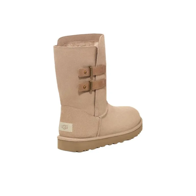 UGG Short Mid Calf Snow Boots Unisex Sand-4