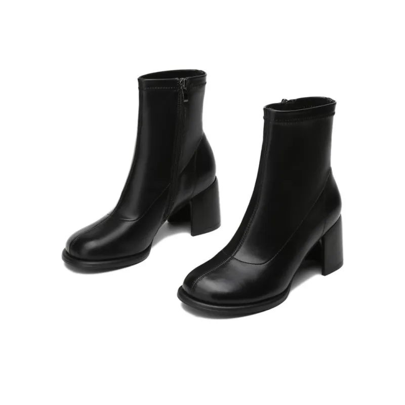 KEKAFU Ankle Boots Women's Black/Brown/Beige-2