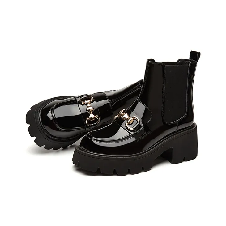 DAPHNE Short Chelsea Boots Women's Black-2