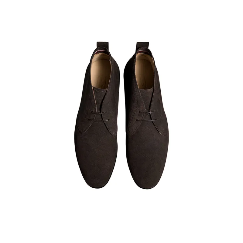 THOM WILLS Ankle Boots Men's Dark Coffee-2