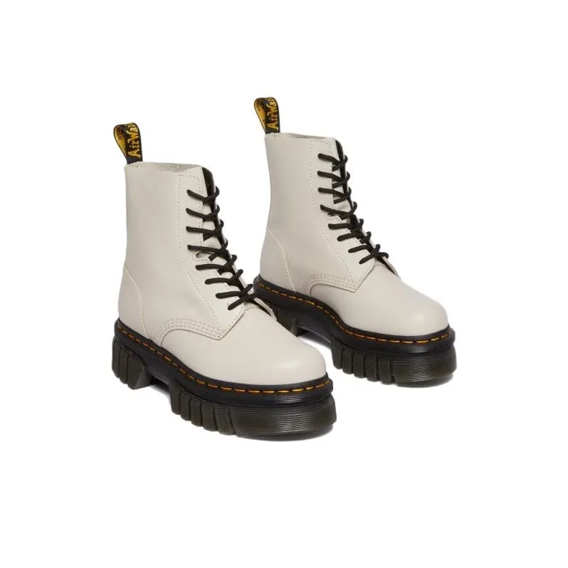 Dr.Martens Audrick Nappa Leather Platform Ankle Boots 'Cobblestone Grey' Women's-2