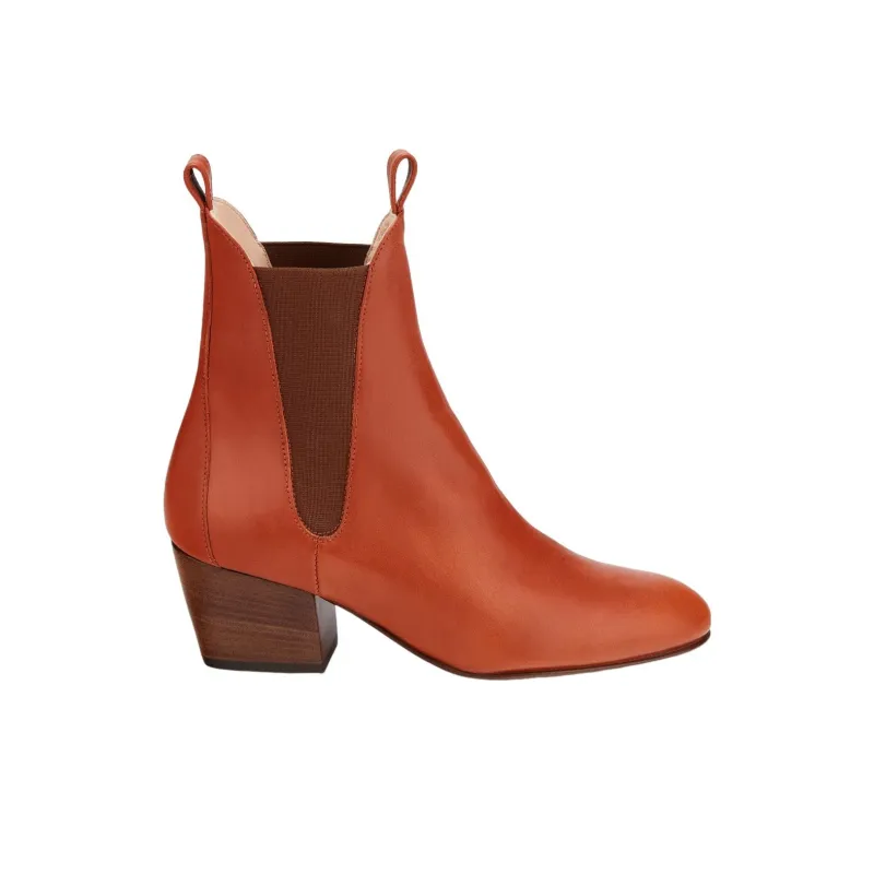 AGL Short Chelsea Boots 13cm Women's Red-1