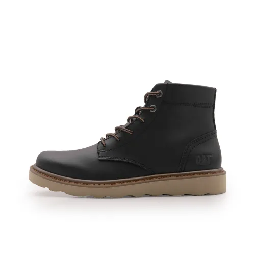 CAT Wear Resistant Slip Resistant Short Outdoor Boots Men's Black