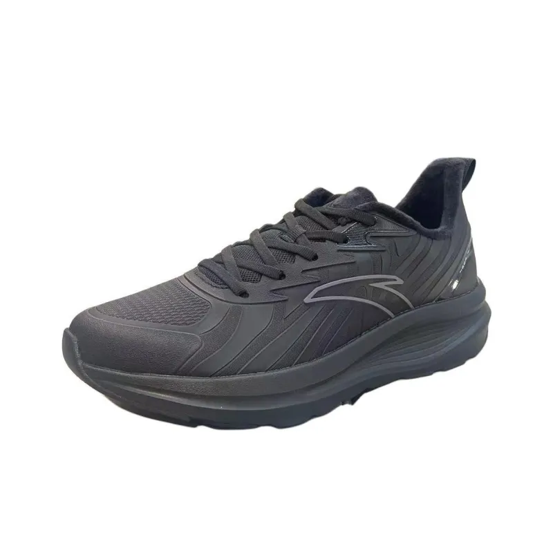 Anta Cloud Journey Anti Slip Wear Resistant Low Top Casual Running Shoes Men's Black Gray-2