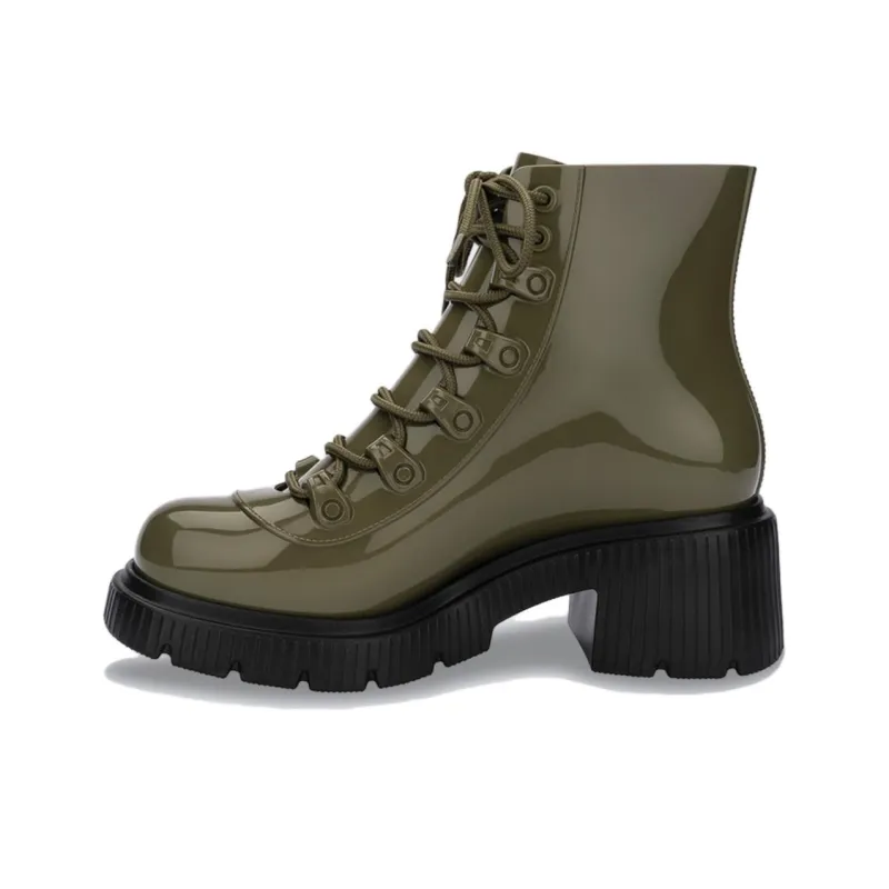 MELISSA Ankle Boots Martin Boots Women's Green Beige Burgundy-17