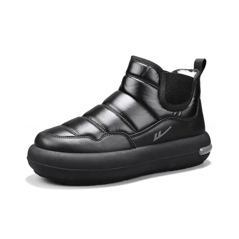 Warrior Warm Coverage Height Increasing Wear-Resistant Snow Boots Men's-3