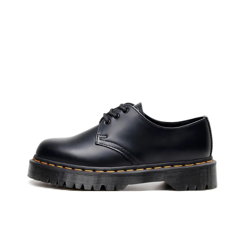 ApsdAa x SITULANG 3 Hole Platform With Beaded Hem Leather Low Top Casual Shoes Unisex Black-1