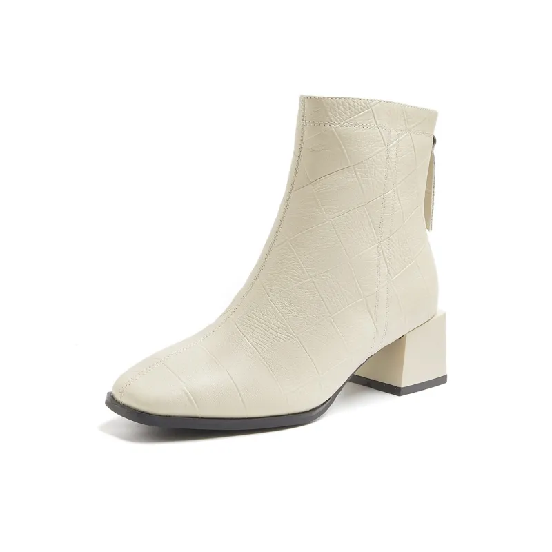 PIERCE GENTRY Ankle Boots Women's Black/Beige-8