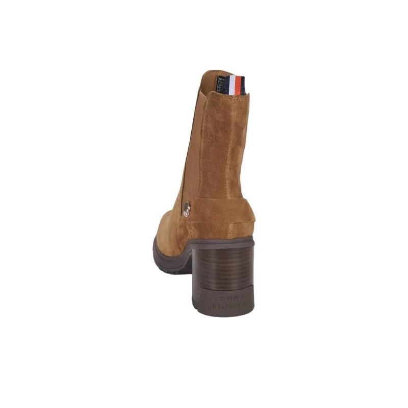 Tommy Hilfiger Crew Chelsea Boots 8cm Women's Brown-5