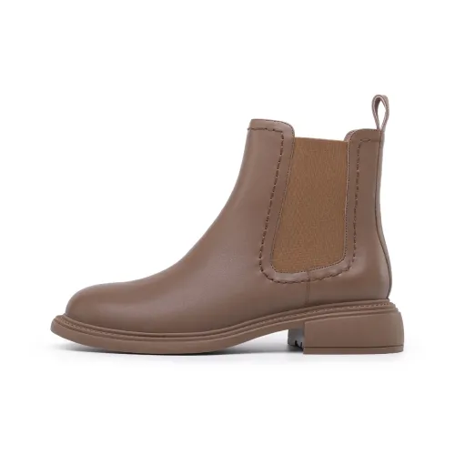 Chrisdien Deny Short Chelsea Boots Women's Coffee