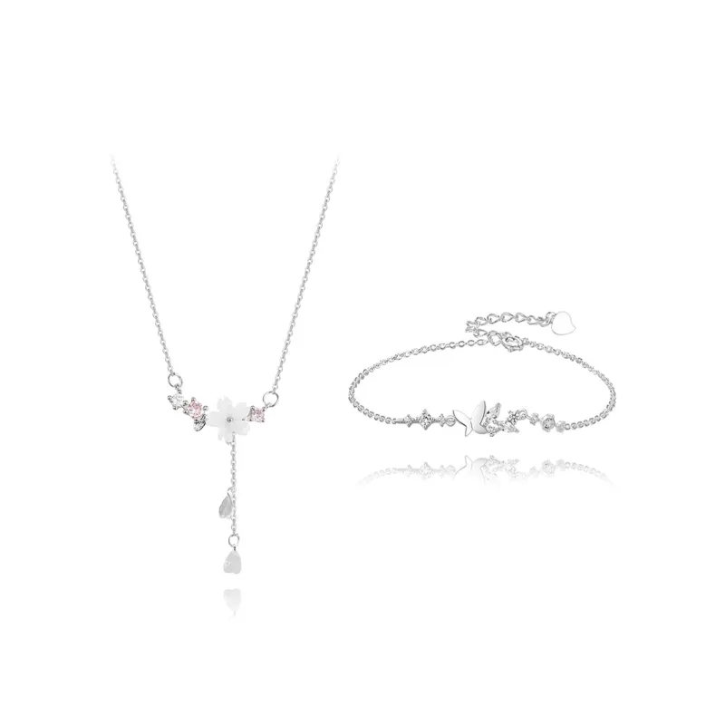 BLANK IN BLANK Zircon Necklaces Women's Bestie Girlfriend Couple Birthday Gift Girl-5