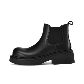 BOERDIQI Short Chelsea Boots Women's Black