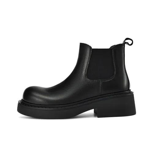 BOERDIQI Short Chelsea Boots Women's Black
