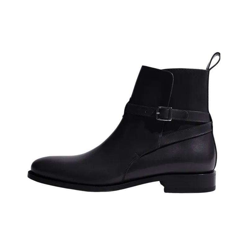 SCAROSSO Buckled Ankle Boots-0