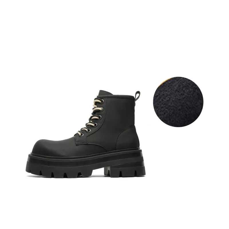 Dounkol Smart And Cool Ankle-Length Martin Boot 6cm Unisex Black-7