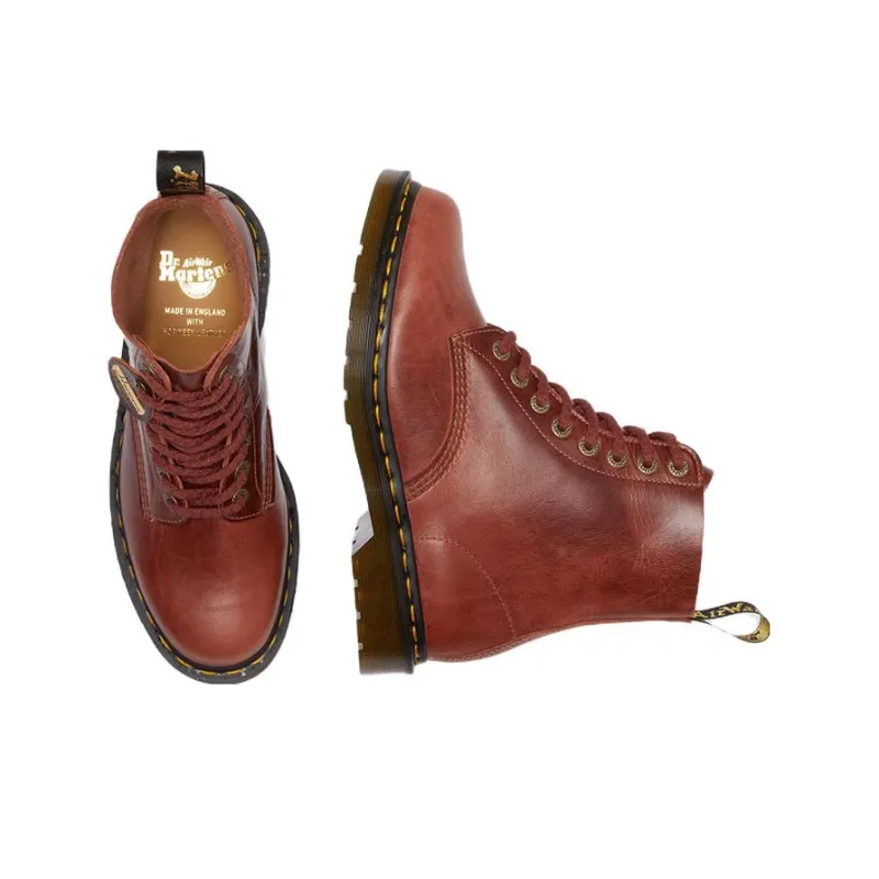 Dr.Martens 1460 Pascal Made In England Denver Leather Lace Up Boots 'Brown'-4