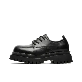 Chi Wolf Derby Shoes Low Top Casual Shoes Unisex Black
