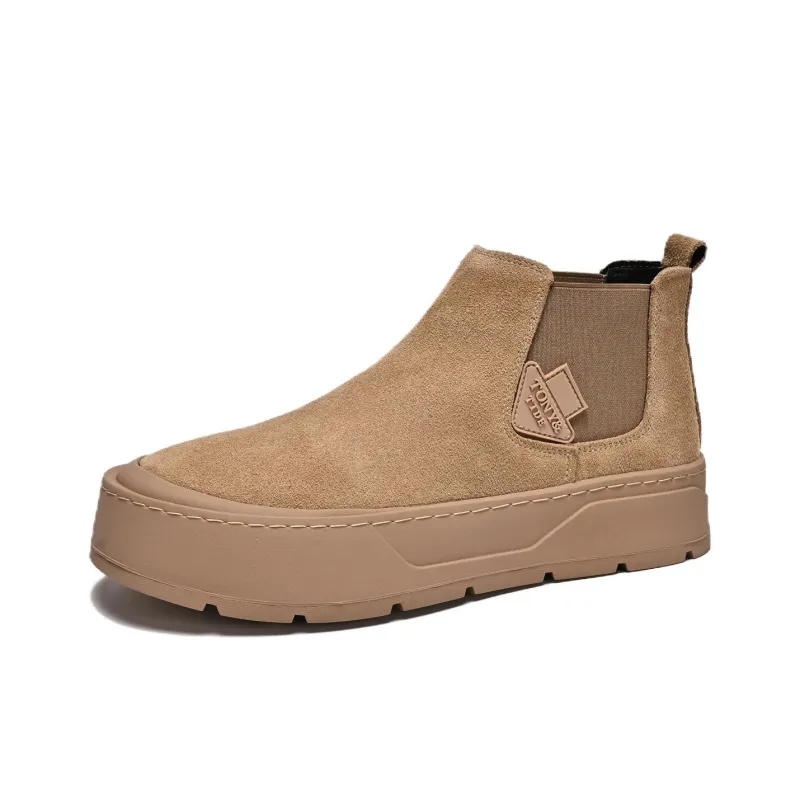 Crocodile Short Chelsea Boots Men's-20