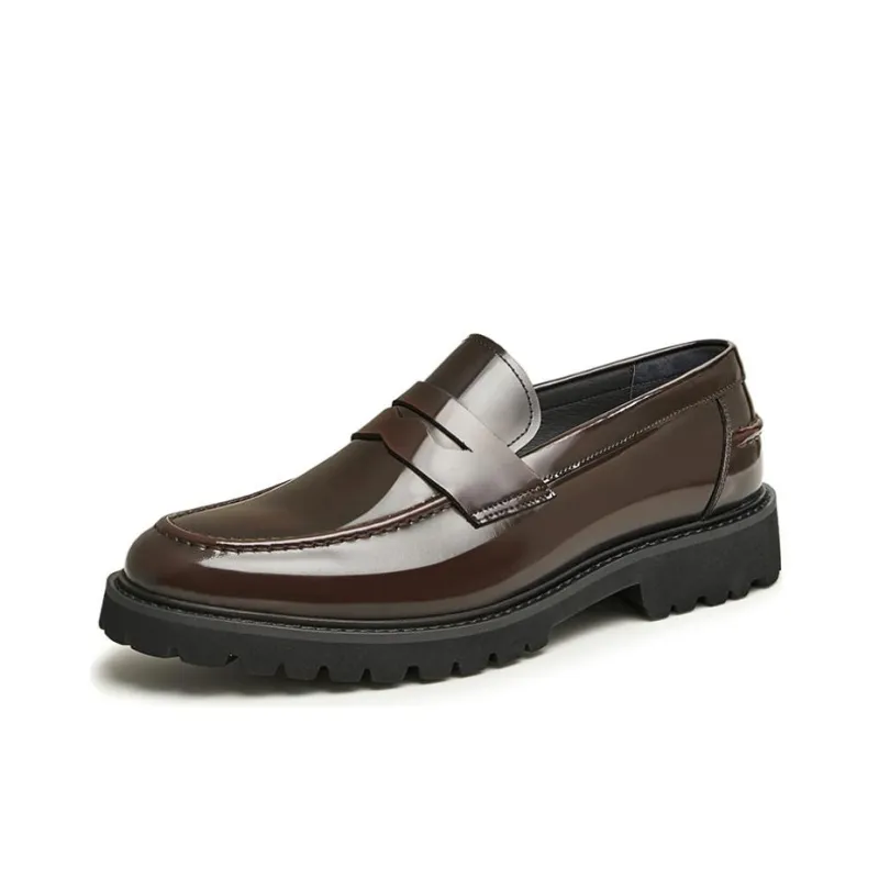 TATA Loafers Men Solid Color-4