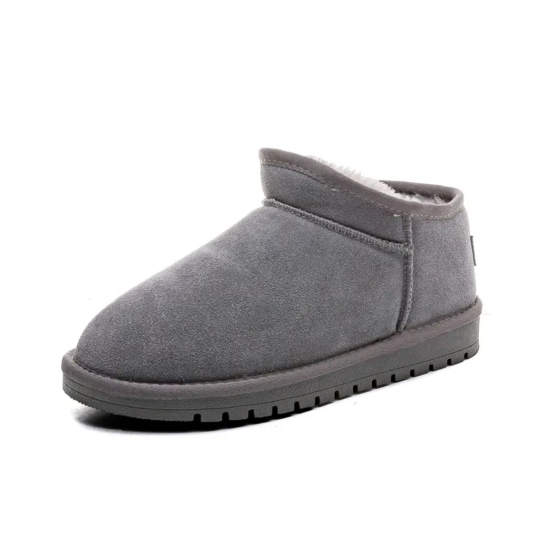 Warrior Warm Ankle Length Snow Boots Unisex Gray-1