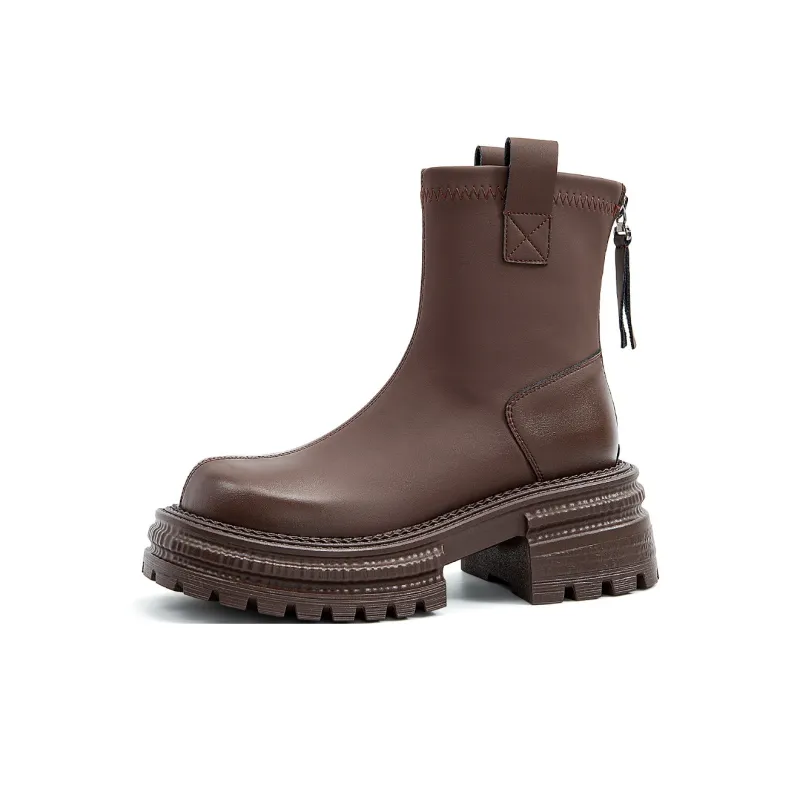 OMS Ankle Boots Women's Black/Brown-5