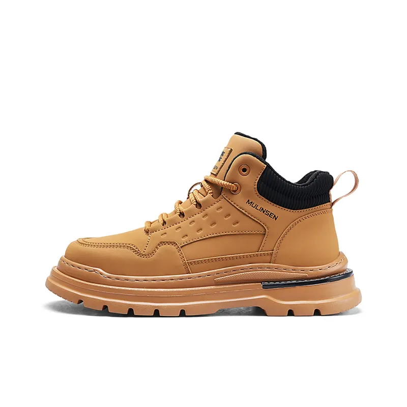 Mulinsen Martin Boots Men Earth Yellow/Khaki-0