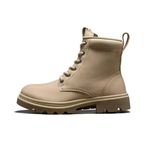 Ecco Leather New Collection Short Martin Boot Women's Nude