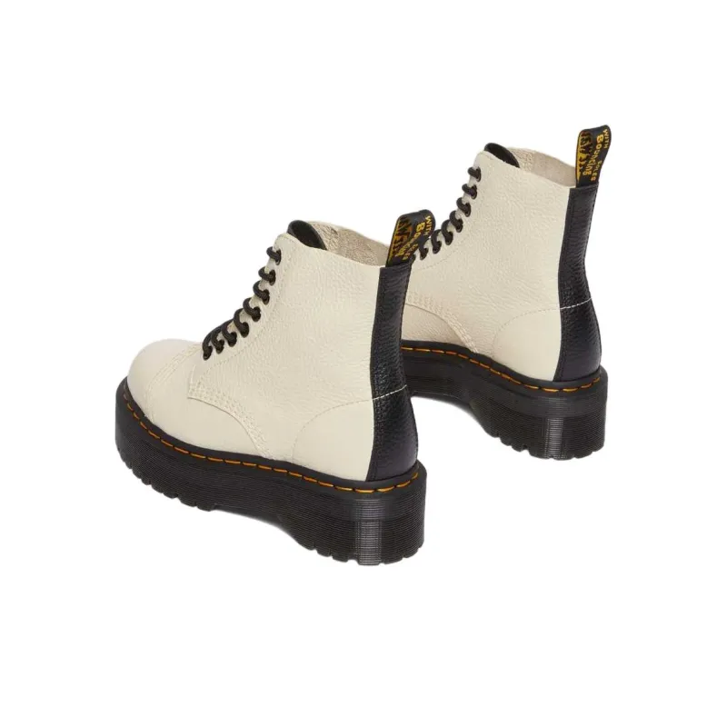 Dr.Martens SINCLAIR Short Martin Boot Women's Beige-4