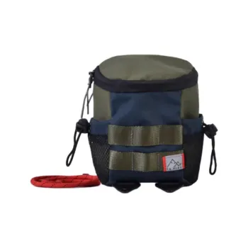 FX CREATIONS Polyester Shoulder Bag Men's Army Green With Blue Accents