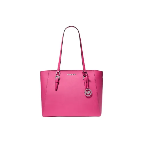 MICHAEL KORS Charlotte Leather stayhomewithbags Bag Shopping Bag Handbag Shoulder Bag Large Size Women's Dragon Fruit Red