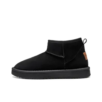 RENBEN Warm Wear Resistant Slip Resistant Short Snow Boots Women's Black