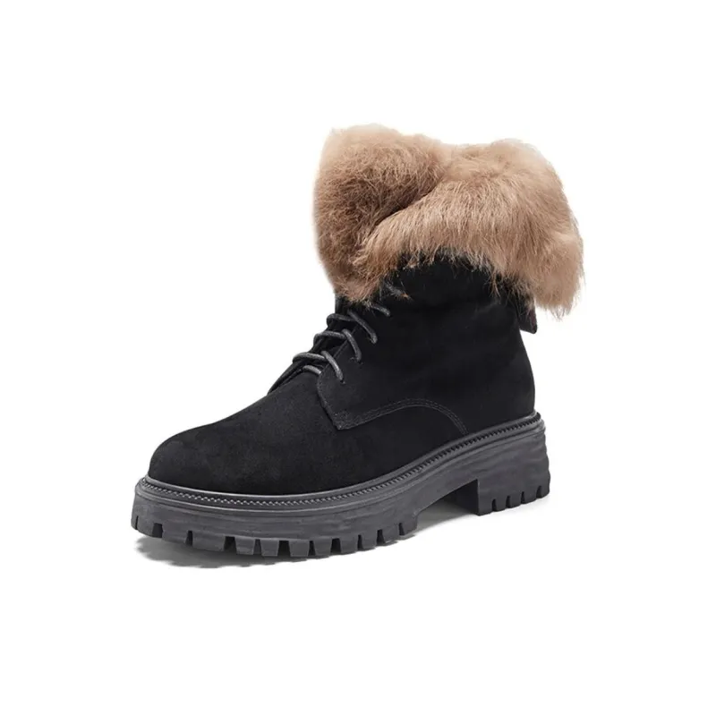 NINE WEST Short Snow Boots Women's Black-2