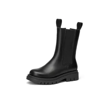 GEMEIQ Mid Calf Boots 4.2cm Women's Black