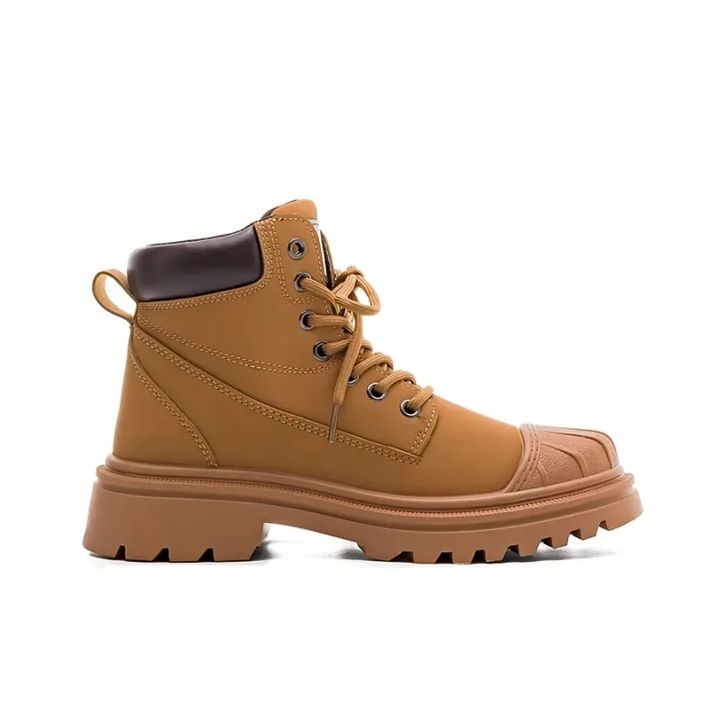 Warrior Short Martin Boot Women's Yellow Brown-1