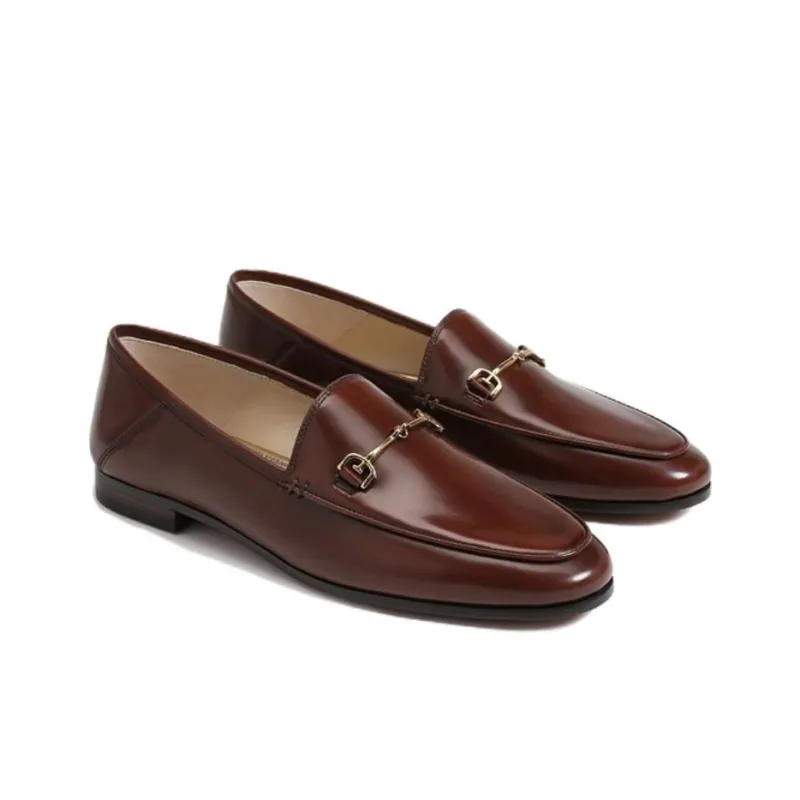 SAM EDELMAN LORAINE Loafers 1.5cm Women's Red Brown-2