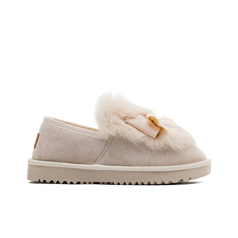 Warrior Warrior Warm Wear Resistant Slip Resistant Short Snow Boots Women's Beige-1