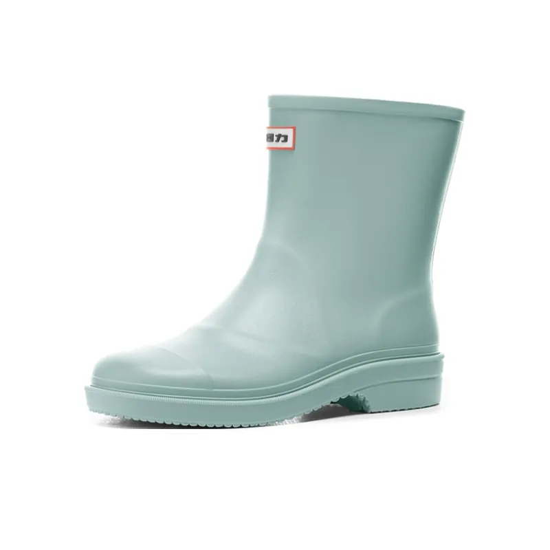 Warrior Wear Resistant Rain Boots Women's Macaron Green-1