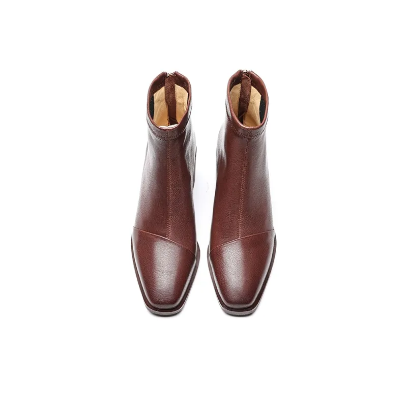 EBLAN Ankle Boots Women's Brown-3