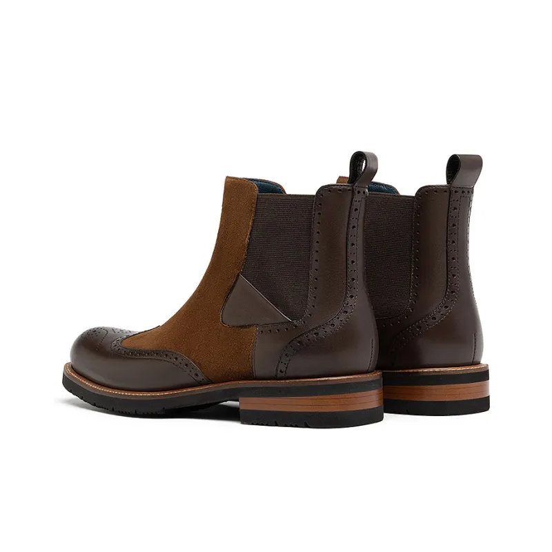 ROBERTA DI CAMERINO Short Chelsea Boots Men's Khaki-3