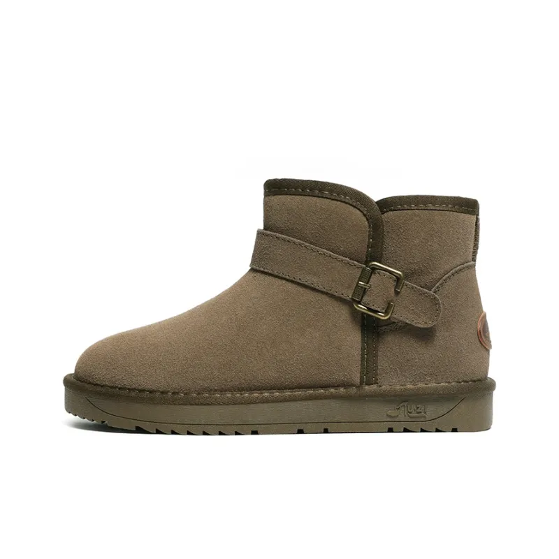 JIETEGONGYANG Warm And Wear-Resistant Short Snow Boots Women's-3